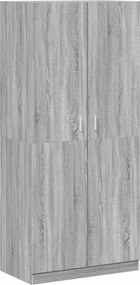 vidaXL Șifonier, gri sonoma, 90x52x200 cm, lemn prelucrat