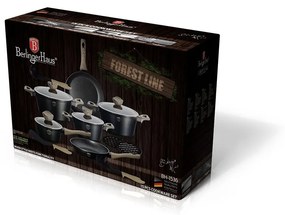 Set oale marmorate 15 piese Ebony Mapel Forest Line Berlinger Haus BH 1536