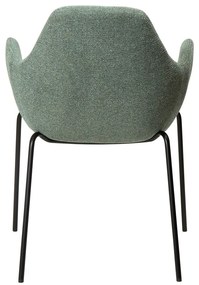 Fotoliu verde deschis cu tapițerie din țesătură bouclé Zimmer – DAN-FORM Denmark