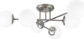 Lustră aplicată MALENA 6xE14/5W/230V crom mat/alb