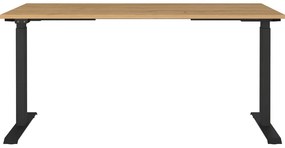 Birou reglabil cu înălțime ajustabilă electric cu blat cu aspect de lemn de stejar 80x160 cm Agenda – Germania