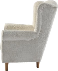 Fotoliu, textil crem Coral, CHARLOT