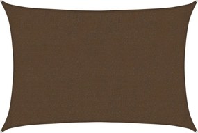 vidaXL Pânză parasolar, maro, 2,5x3,5 m, HDPE, 160 g/m²
