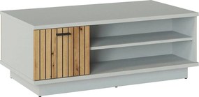 Masuta VERO, gri/stejar, PAL laminat, 100x60x42 cm