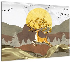 Tablou cu cerb (70x50 cm)