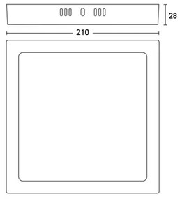 Plafonieră LED MAGNEOS LED/12W/230V 2700K neagră Philips