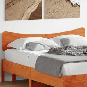 844780 vidaXL Tăblie de pat, maro ceruit, 140 cm, lemn masiv de pin