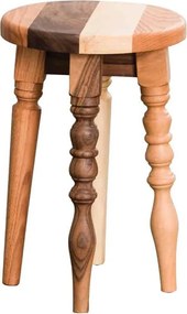 Scaun lemn masiv Naomi Ø 25 cm H 45 cm