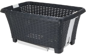 Coș de rufe reciclat cu picioare 60 x 40 x 58 cm,antracit
