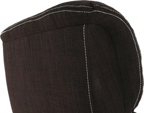 Fotoliu pentru relaxare, material textil ciocolatiu, KOMFY