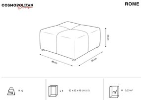 Modul pentru canapea albastru Rome - Cosmopolitan Design