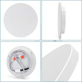 Aigostar - Aplică LED 12W, 230V, 6500K, 25 cm, albă