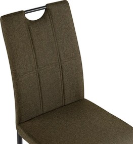 Scaun de sufragerie, maro/ metal, JONKA
