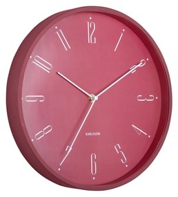 Karlsson 5988RD ceas de perete design, roz,diametru 30 cm