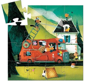 Puzzle Djeco - Masina de pompieri
