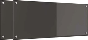 vidaXL Panou de bucătărie 2 pcs Gri închis 100 x 40 cm