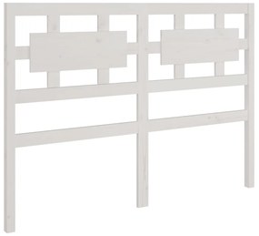 Tablie de pat, alb, 140,5x4x100 cm, lemn masiv de pin Alb, 140.5 x 4 x 100 cm, 1