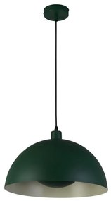 Lustra suspendata stil industrial Mars verde/ auriu