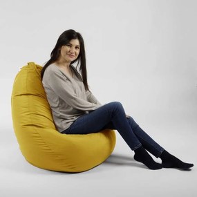 Fotoliu Nirvana Hobbit Pufrelax, Material Impermeabil - Yellow Quince