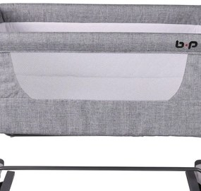 Patut Mini Co-Sleeper Cu Sistem De Leganare, Gri, Bebe Royal, AP802