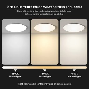 Brilagi - Plafonieră LED dimabilă SMART LED/36W/230V Wi‑Fi Tuya + telecomandă