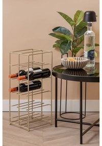 Raft pentru sticle de vin auriu din metal număr de sticle 10 25x57x22,5 cm Dual Floor – PT LIVING