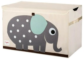 3 sprouts - Cutie de depozitare XXL pentru camera copiilor, Elefant,