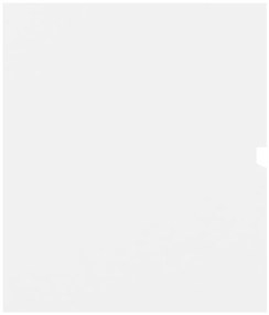 Dulap cu chiuveta incorporata, alb, PAL Alb, 100 x 38.5 x 45 cm