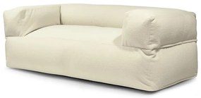 Fotoliu bean bag crem cu tapițerie din țesătură bouclé Sofa MooG – SLOWDOWN