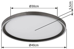 Plafoniera LED cu telecomanda design slim DUBLIN D-40cm