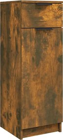 vidaXL Dulap de baie, stejar fumuriu, 32x34x90 cm, lemn prelucrat