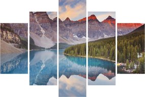 Tablou - Peisaj montan din Canada (150x105 cm)