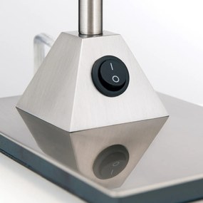 Veioza / Lampa de birou ajustabila Steno satin chrome