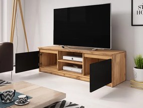 Dulap TV Zekazo (Negru grafit) (cu iluminat LED alb). 1106286