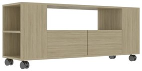 801349 vidaXL Comodă TV, stejar sonoma, 120x35x48 cm, lemn prelucrat