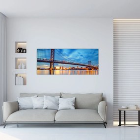 Tablou - Podul Benjamin Franklin, Philadelphia (120x50 cm)