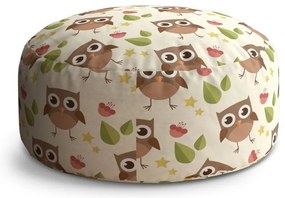 Taburet Circle bufnițe, colorat