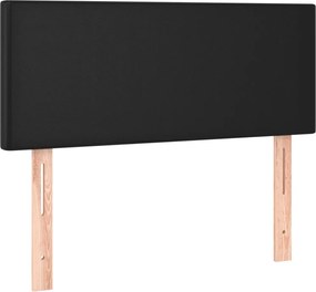vidaXL Tăblie de pat, negru, 90x5x78/88 cm, piele ecologică