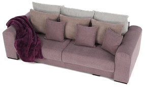 Canapea foarte spatioasa, violet, roz invechit, bej, GILEN BIG SOFA