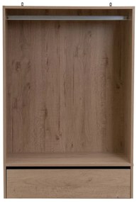 Dulap modular în culoare naturală deschis cu aspect de lemn de stejar 80x180x45 cm Modular – Casa Selección