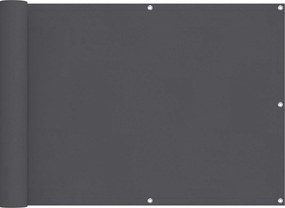 vidaXL Ecran de balcon Antracit 75 x 200 cm Oxford alu acoperit cu PU
