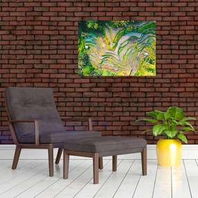 Tablou cu lanuri de orez din privire de sus (70x50 cm)