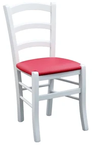 Scaun Verona,lemn fag ,sezut tapitat - ROSU