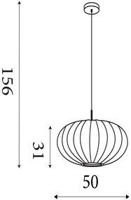 Lustra suspendata stil cocoon Bonnie