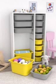 Organizator jucării Dremonka 7 (alb + Gri + galben). 1124308