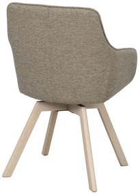 Set de scaune de sufragerie bej 2 buc. tapițat Alison – Rowico