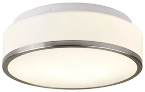 Plafoniera baie cu protectie IP44 Cheese 29cm, argintiu satinat