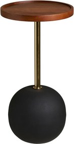 Măsuță auxiliară rotundă cu blat din lemn de mango ø 30 cm Sirone – House Nordic