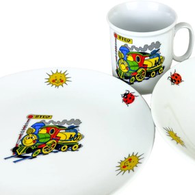 Thun Set de masă pentru copii din 3 piese Trenuleț