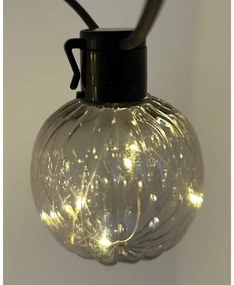 Ghirlandă luminoasă LED decorativă pentru exterior 10xLED/0,15W/230V 6,8 m IP44 negru/fumuriu